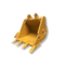 CAT320 0.7m3の掘削機の石のバケツ黄色い色Q355B材料