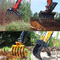 掘削機、日立Zx200 Zx300のためのQ355Bの掘削機の熊手のバケツのための耐久の林業の熊手