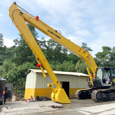 長い腕のバックホウのCAT320 PC200のための小型掘削機ブームの幼虫の棒