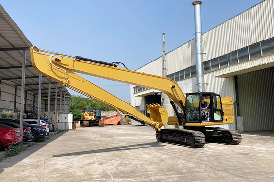 長い腕のバックホウのCAT320 PC200のための小型掘削機ブームの幼虫の棒