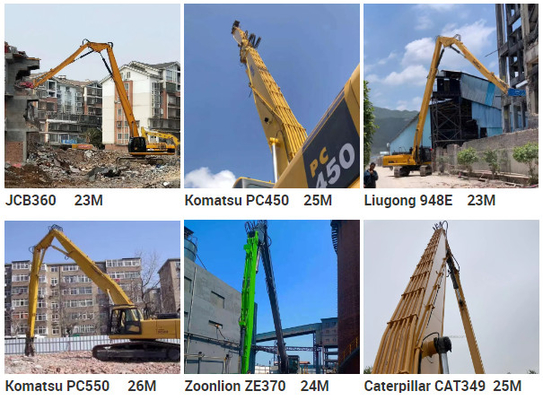 ミニ掘削機 長距離破壊ブーム ZX60 PC120 CAT316掘削機 高距離破壊破壊掘削機
