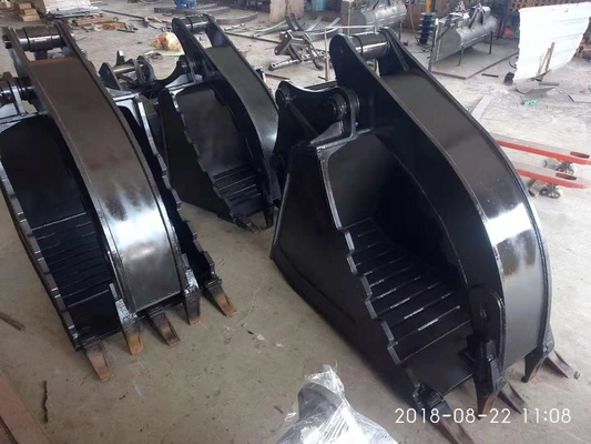 Q345Bの掘削機の油圧親指、CAT320のためのGraptorのバケツ