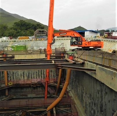 高効率の掘削機 望遠鏡式ブーム 長距離ブーム 掘削機 掘削深層用 望遠鏡式ブーム 掘削機 クラムシェル