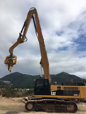 パイル運転とパイル引く掘削機 パイル運転腕 CAT340 パイルドライバーとカスタマイズ