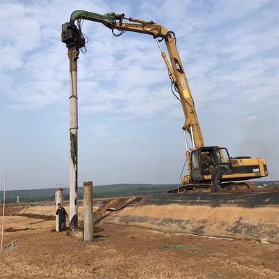 パイル運転とパイル引く掘削機 パイル運転腕 CAT340 パイルドライバーとカスタマイズ