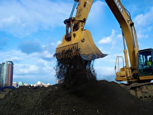 Cat312 Pc130 Skeleton Excavator Bucket , Durable Excavator Backhoe Attachments