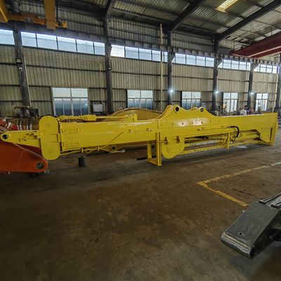 3段伸縮式アームショベル ロングリーチブームとアーム延長 SH370ショベル用ロングリーチブームアーム