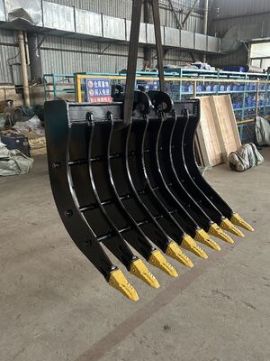 Hot Sale Excavator Rake Bucket  Excavator Attachments Root Rake Bucket  Customized for Excavator