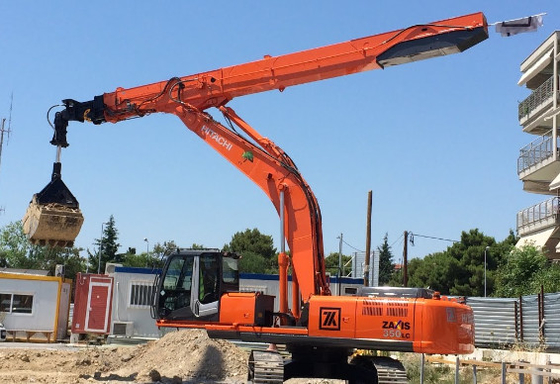 ロングブーム掘削機 クラムシェル 望遠鏡腕 4600mm ヒタチ CAT ボルボ用