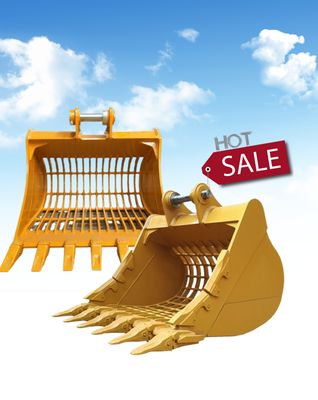 Cat312 Pc130 Skeleton Excavator Bucket , Durable Excavator Backhoe Attachments